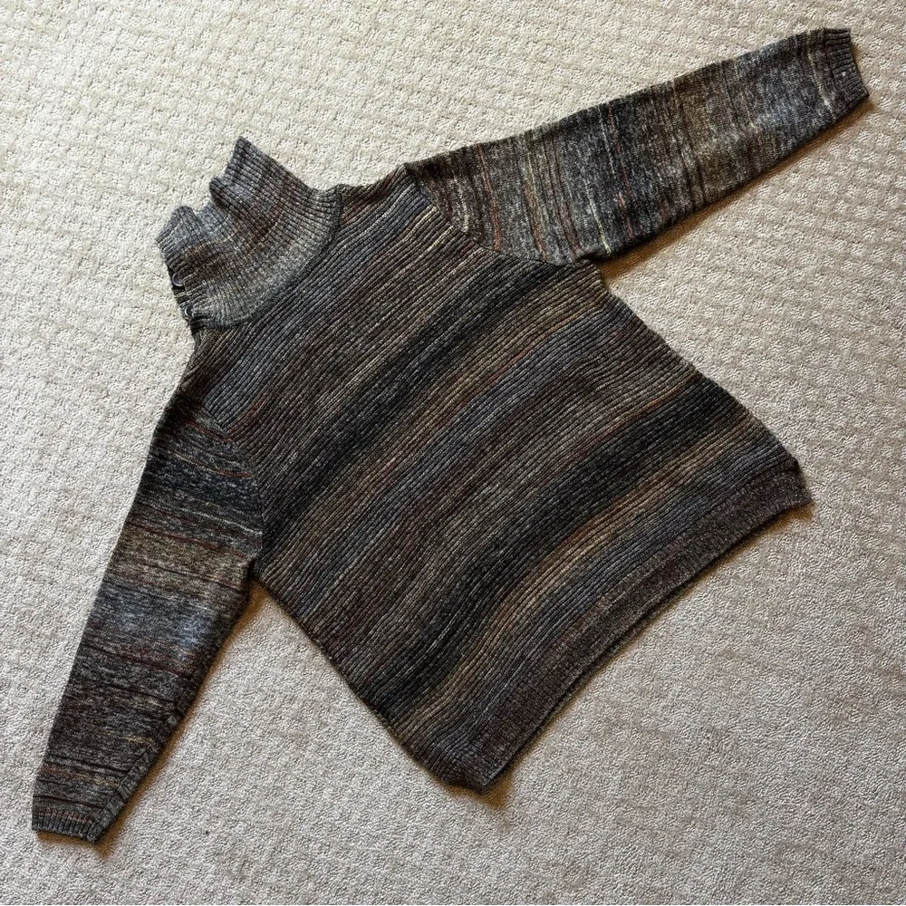 CJ Banks Neutral Multicolor Cowl Neck Sweater size 1x - Picture 4 of 11